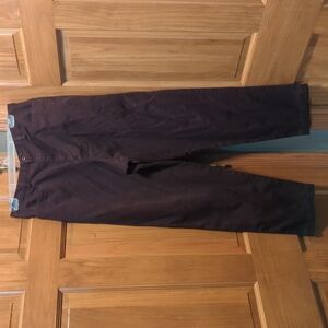 100%Cotton 14p Lizsport Brown Straight leg Pants with real front pockets!